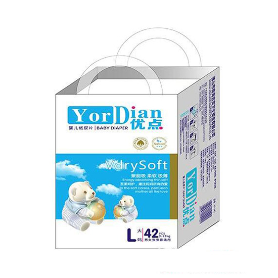 优点婴儿纸尿片L码42片