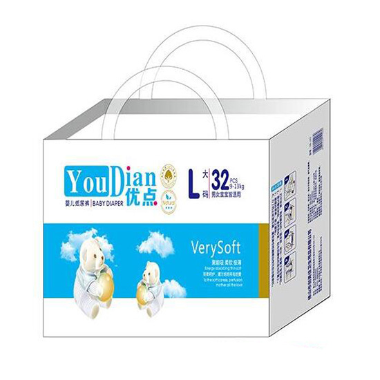 优点婴儿纸尿裤小包L码32片