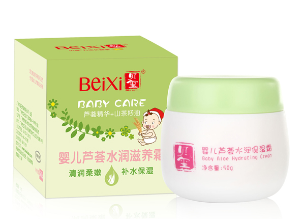 貝璽嬰兒蘆薈水潤保濕霜（50g）