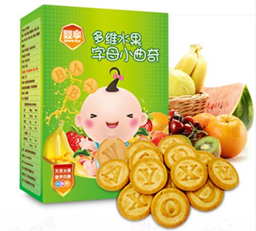 婴享多维水果字母小曲奇