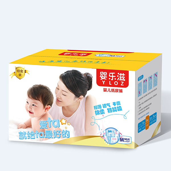 婴乐滋婴儿纸尿裤M码90片