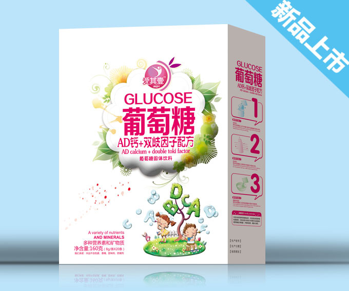爱其壹AD钙+双歧因子配方葡萄糖固体饮料