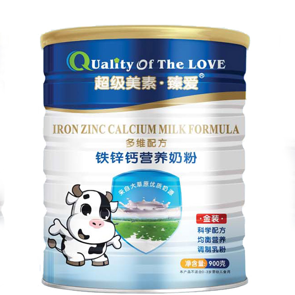 超級美素臻愛(ài)鈣鐵鋅高鈣900克聽(tīng)裝
