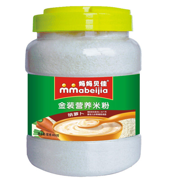 媽媽貝佳胡蘿卜800克營(yíng)養米粉