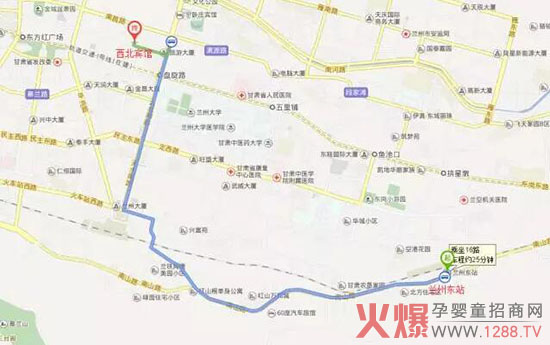 线路三:兰州火车站东站到西北宾馆图片