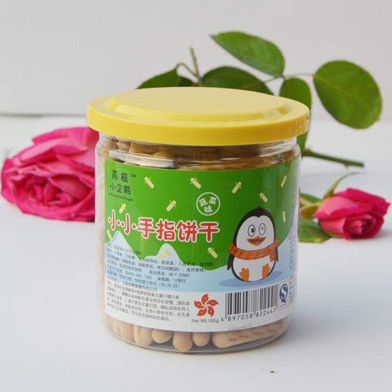 南极小企鹅蔬菜小手指饼干