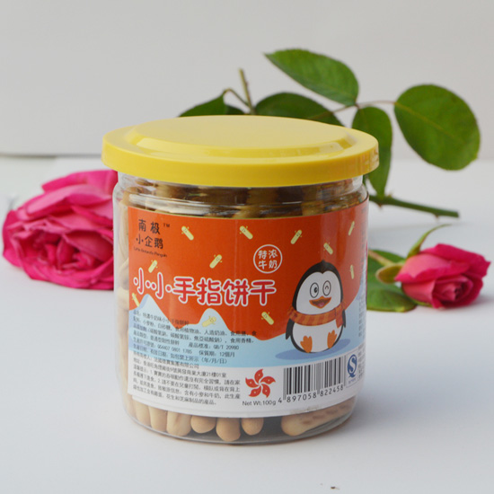 南极小企鹅特浓牛奶小手指饼干
