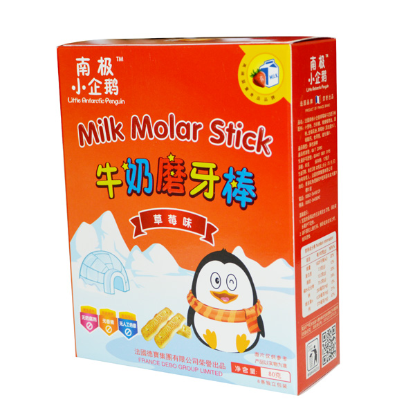 南极小企鹅草莓味磨牙棒80g