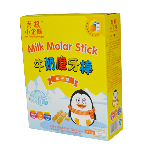 南极小企鹅橘子味磨牙棒80g