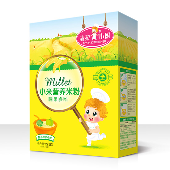 麥拉小廚-小米營(yíng)養米粉盒裝-蔬果多維