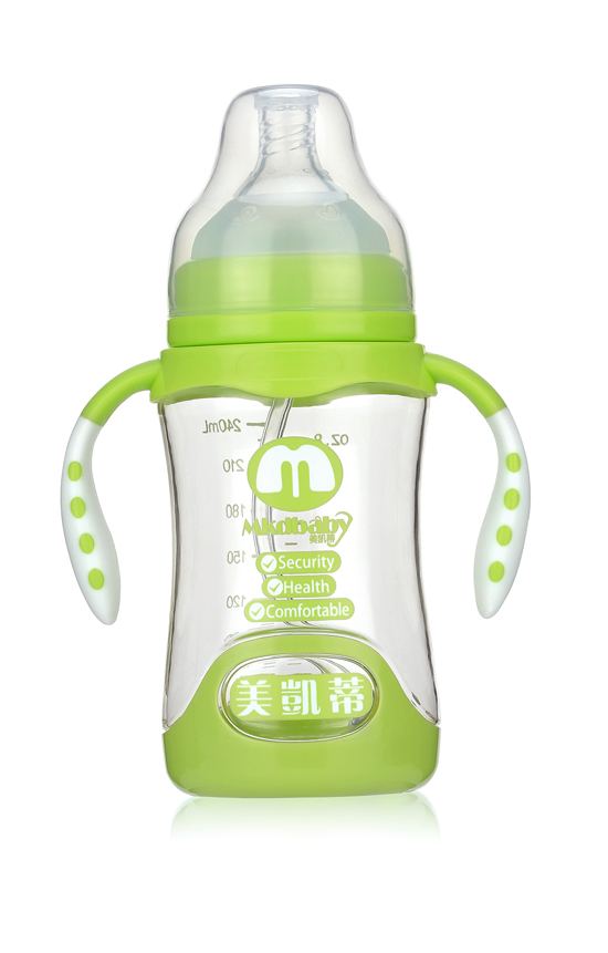 美凯蒂PA奶瓶240ML绿色