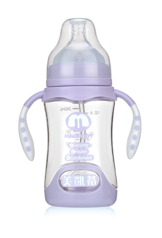 美凯蒂PA奶瓶240ML紫色
