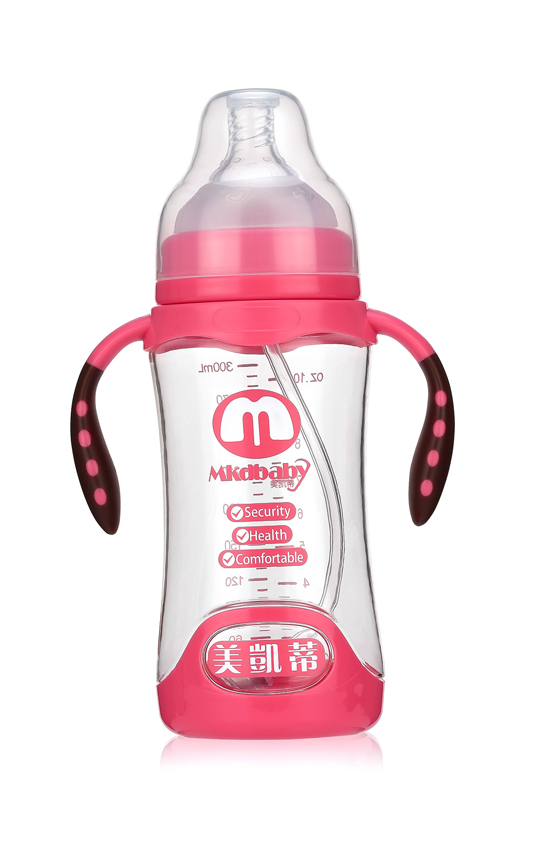 美凯蒂PA奶瓶300ML红色