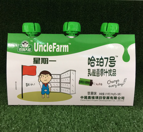 農(nóng)場(chǎng)大叔蘋果味乳酸菌果汁飲品