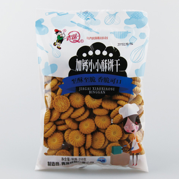 青援加钙小小酥饼干210g