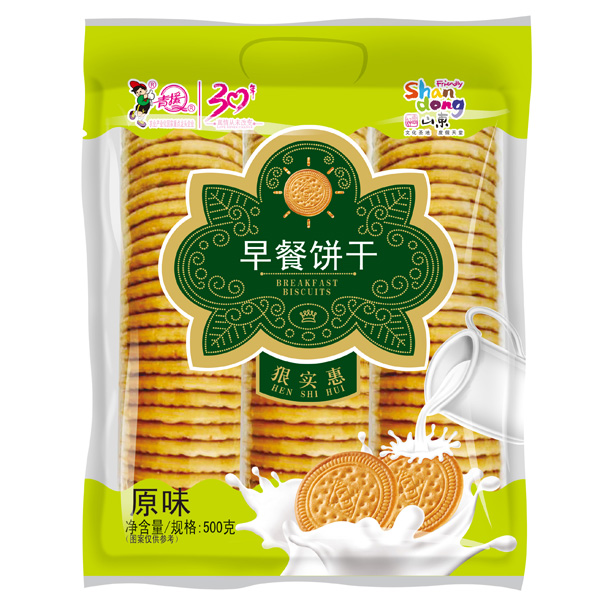 青援原味早餐饼干210g