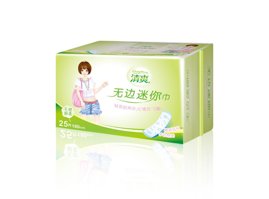 清爽U氧系列——25片柔棉无边迷你巾