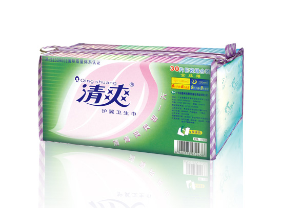 清爽水晶系列—30片日夜组合装全丝薄卫生巾