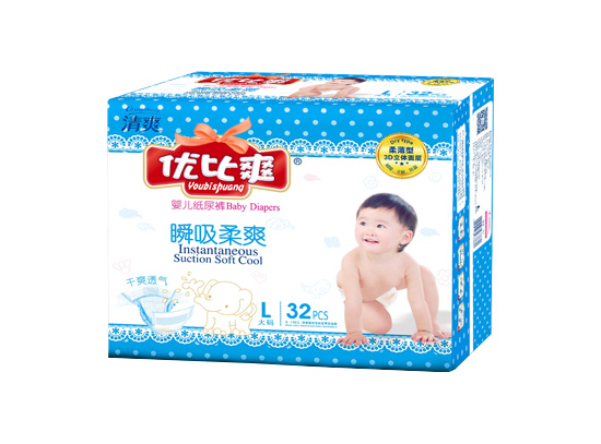优比爽纸尿裤L32片