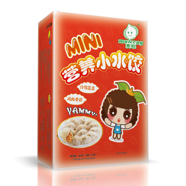 麥聰營(yíng)養小水餃什錦蔬菜+雞肉香菇2 
