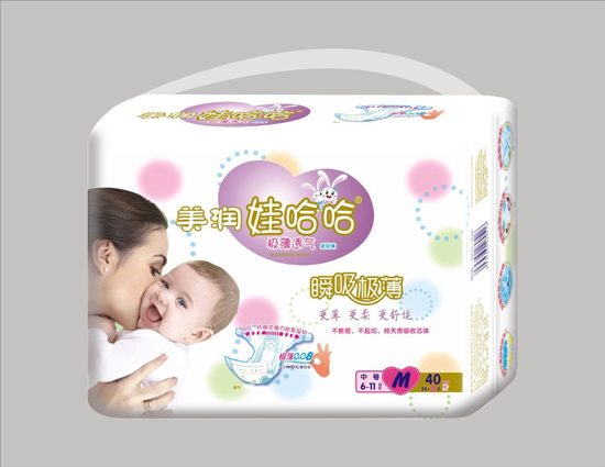 美潤娃哈哈瞬吸極薄紙尿褲M(mǎn)碼40片