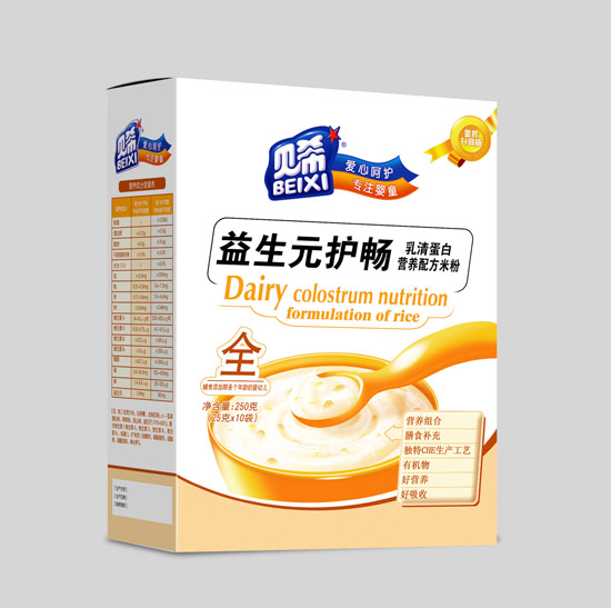贝希乳清蛋白营养米粉盒装-益生元护肠配方