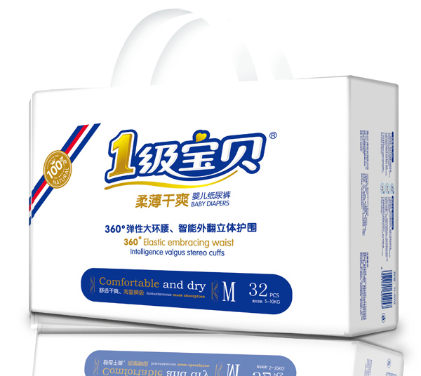 1級寶貝柔薄干爽紙尿褲M(mǎn)碼32片