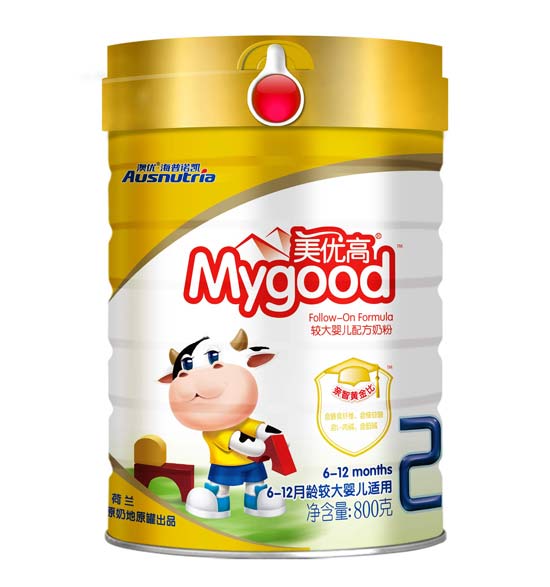 美优高较大婴儿配方奶粉2段