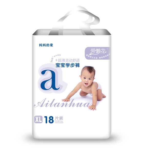 爱懒花超薄灵动宝宝学步裤XL码18片