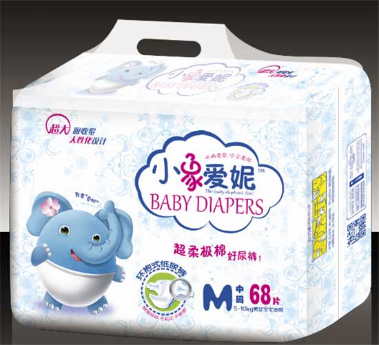 小象爱妮婴儿纸尿裤M中码68片