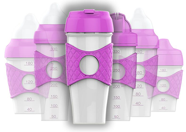 绿糖生活紫色水晶杯子330ml