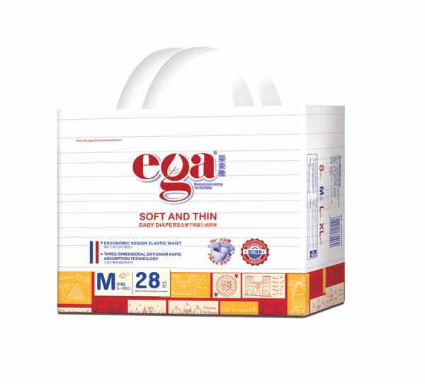嬰姿雅柔薄干爽嬰兒紙尿褲小包M28片（紅）