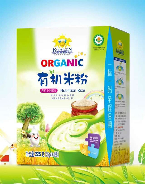 金盾愛(ài)嬰有機米粉盒裝