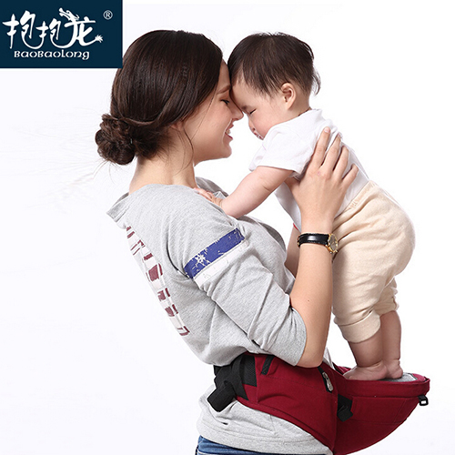 抱抱龙婴儿单腰凳红色