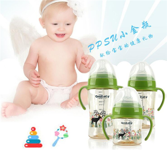 珂美 Qmibaby嬰兒奶瓶 PPSU寬口徑奶瓶