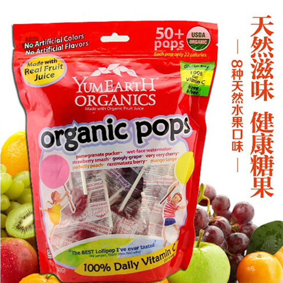 牙米滋综合水果味棒棒糖349g50支