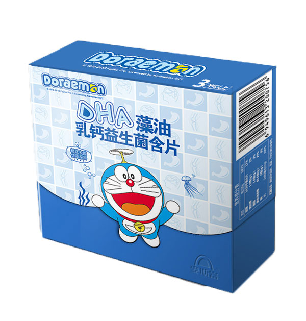 哆啦A梦DHA藻油乳钙益生菌2