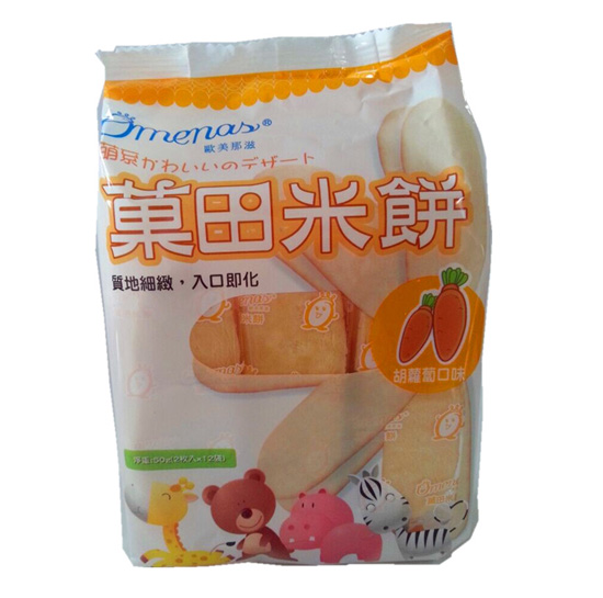 欧美那滋菓田米餅胡萝卜