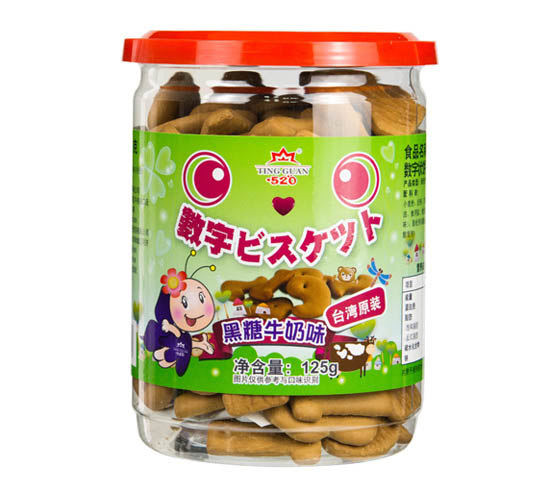 廷冠520數字餅(黑糖牛奶味)