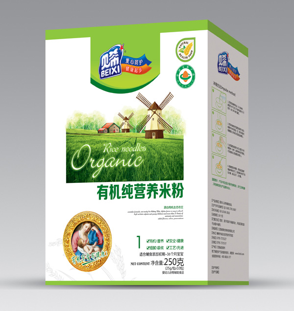 貝希有機純營(yíng)養米粉-盒