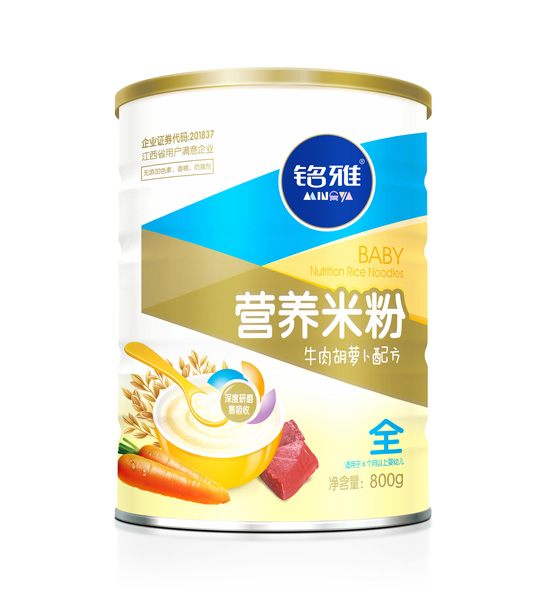 銘雅牛肉胡蘿卜營(yíng)養米粉800克