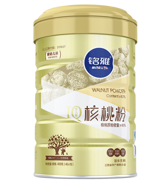 銘雅核桃粉（嬰幼兒裝）400克聽(tīng)裝