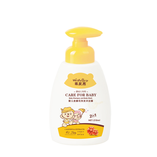 唯昵熊嬰兒金盞花洗發(fā)沐浴露210ml