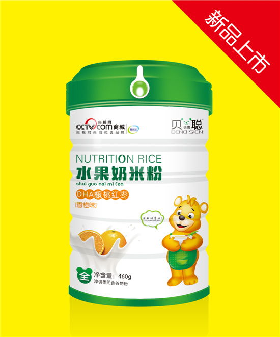   貝諾思聰DHA核桃紅棗水果奶米粉