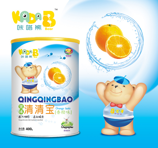    咔嗒熊果味清清寶-香橙味（聽裝）