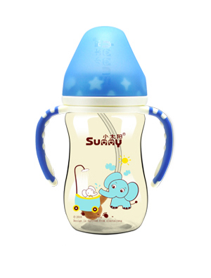  小太陽PPSU時尚印花黃金奶瓶240ML