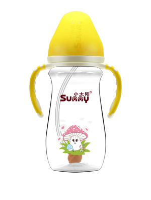 小太陽(yáng)雙色手柄PP奶瓶330ML