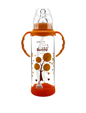  小太陽(yáng)晶鉆玻璃防爆大奶瓶240ML