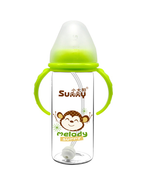  小太陽(yáng)晶鉆玻璃大奶瓶240ML