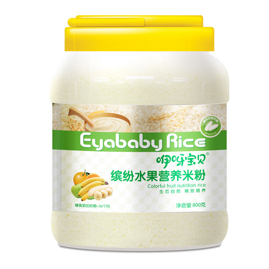    咿呀寶貝800克繽紛水果營(yíng)養(yǎng)米粉